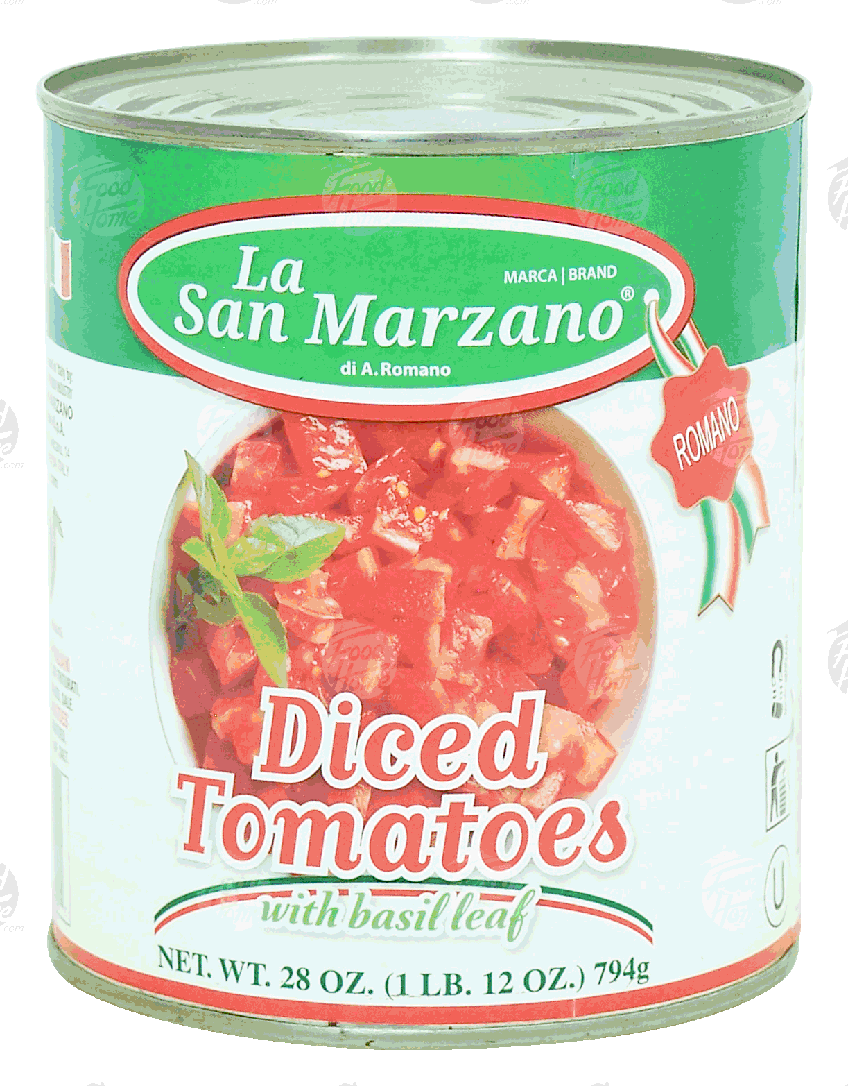 La San Marzano Romano polpa di pomodoro con basilico, diced tomatoes with basil leaf Full-Size Picture